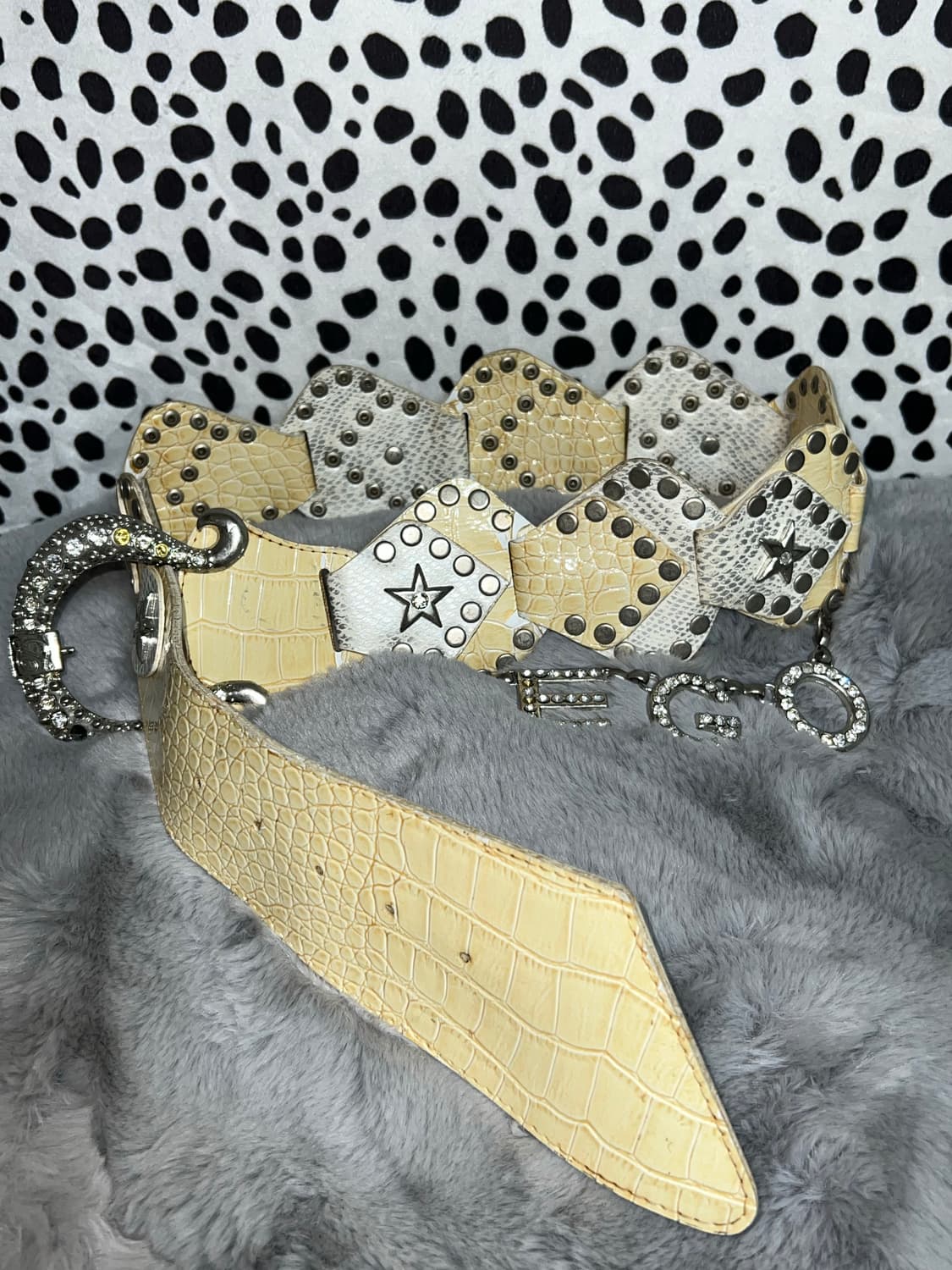 ego 갸루 펑크 빈티지 가죽벨트 상품이미지1