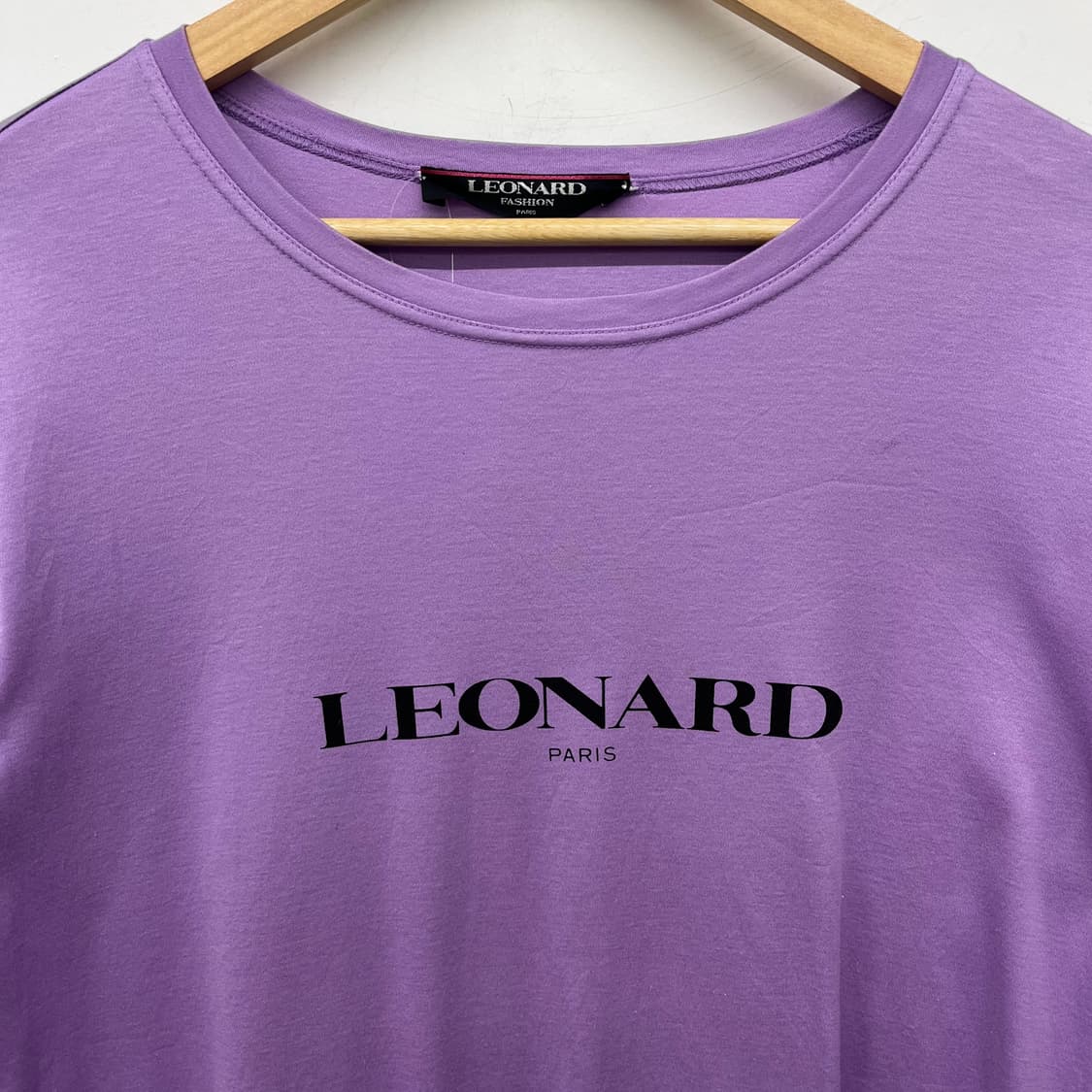 레오나드 LEONARD 퍼플 티셔츠 여L 상품이미지3