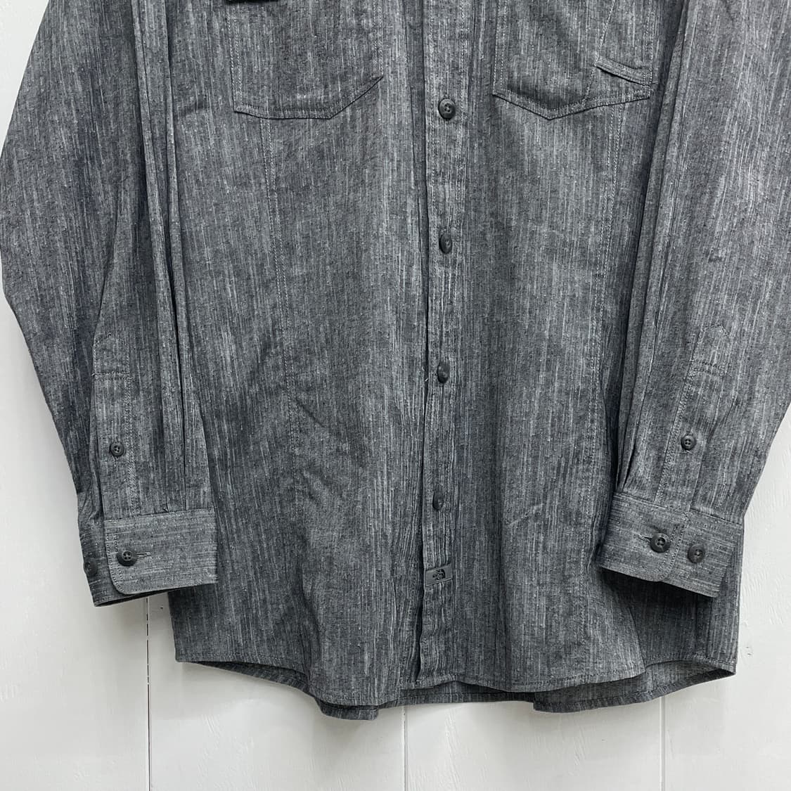 노스페이스 멜란지 셔츠 그레이 세미루즈핏 상품이미지6