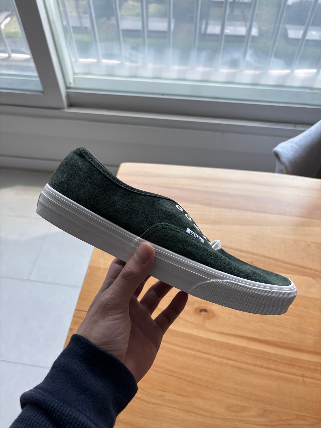 반스 어센틱 스웨이드 딥그린 카키 280 (새상품) 상품이미지1