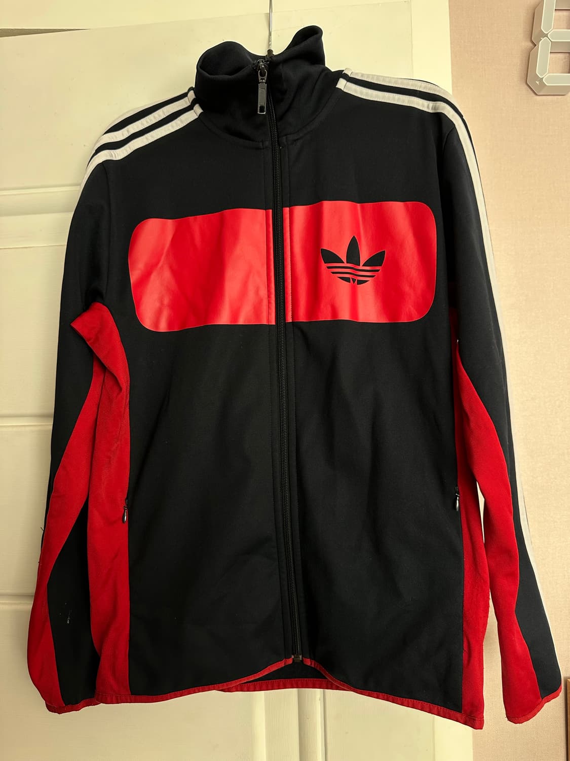 아디다스 네이비 빨강 삼선 져지 95 트랙탑 상품이미지2