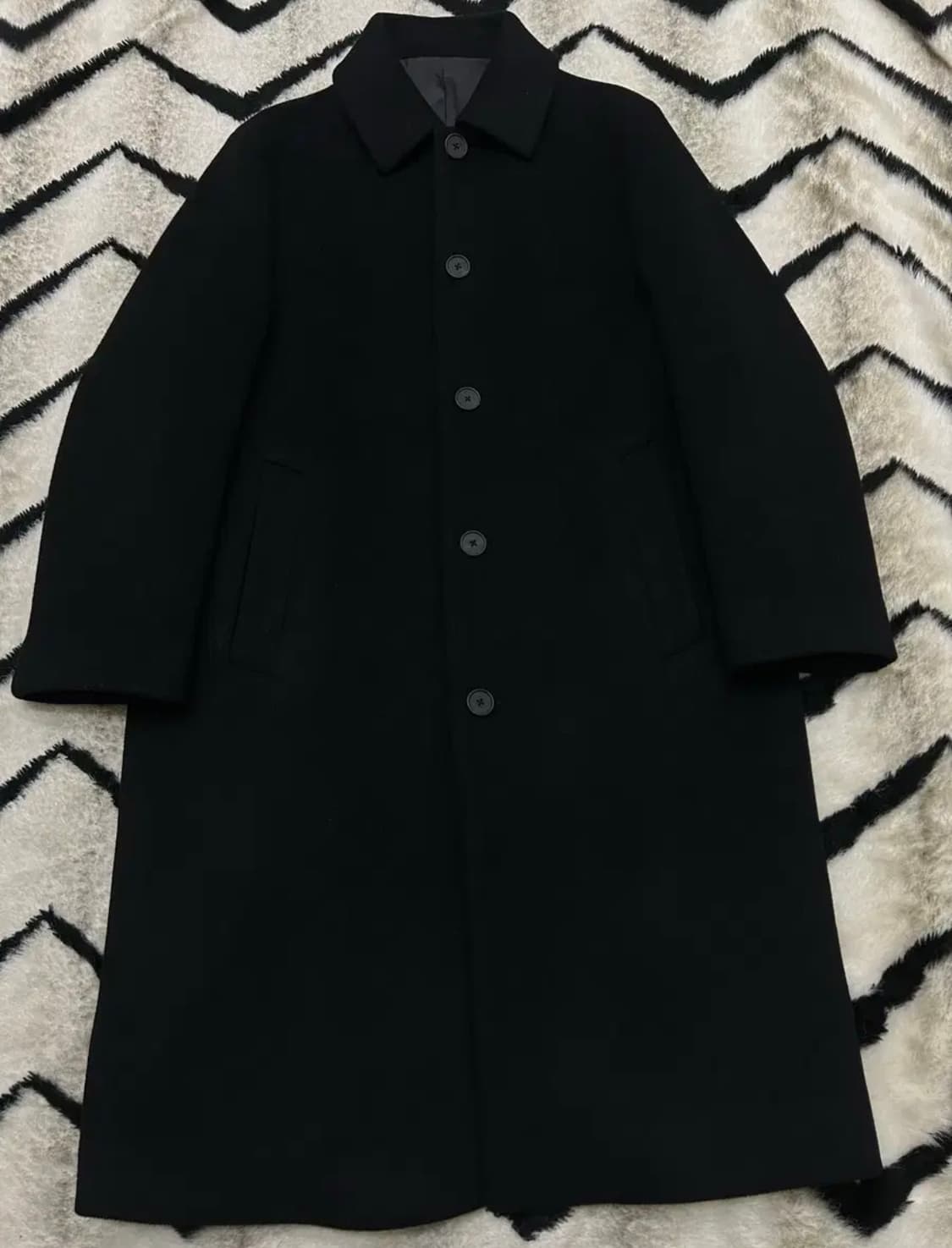 무신사 스탠다드 캐시미어 블렌드 맥 코트 블랙 L 105 상품이미지2