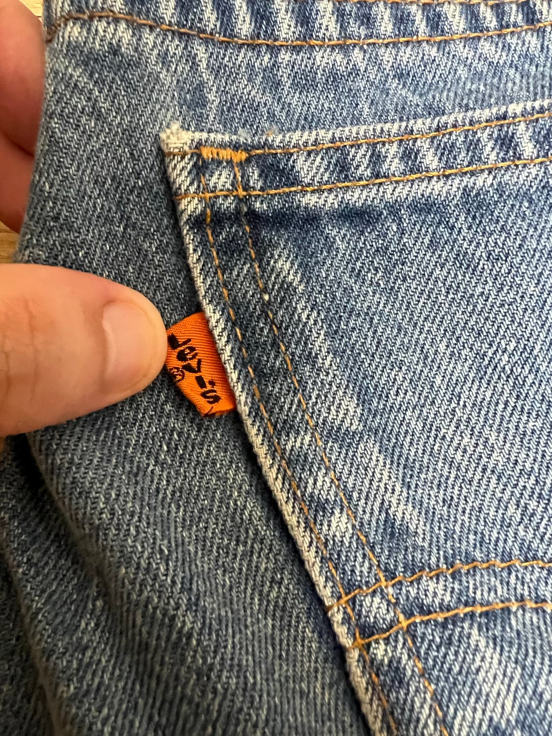 00s 오렌지탭 리바이스 505 USA 미국생산 상품이미지6