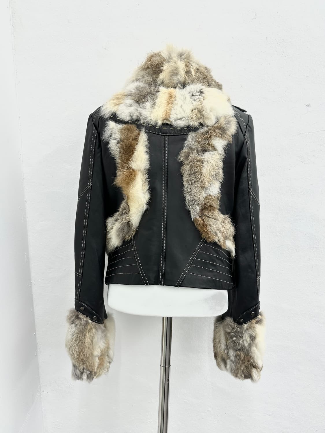 Guidicelli lambs leather fur trimming  상품이미지3