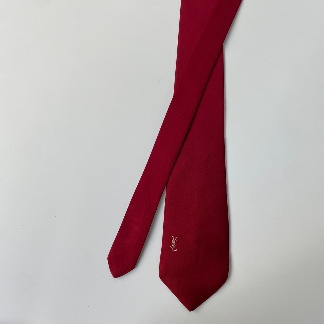 YSL 입생로랑 명품 정품 심플로고 넥타이7.8cm 상품이미지2