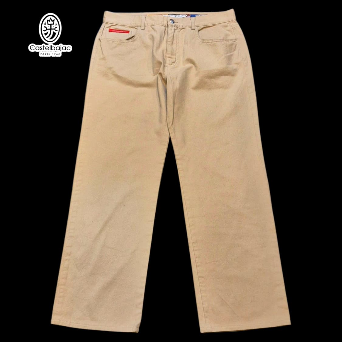 34인치 카스텔바작 베이지 면바지 상품이미지1