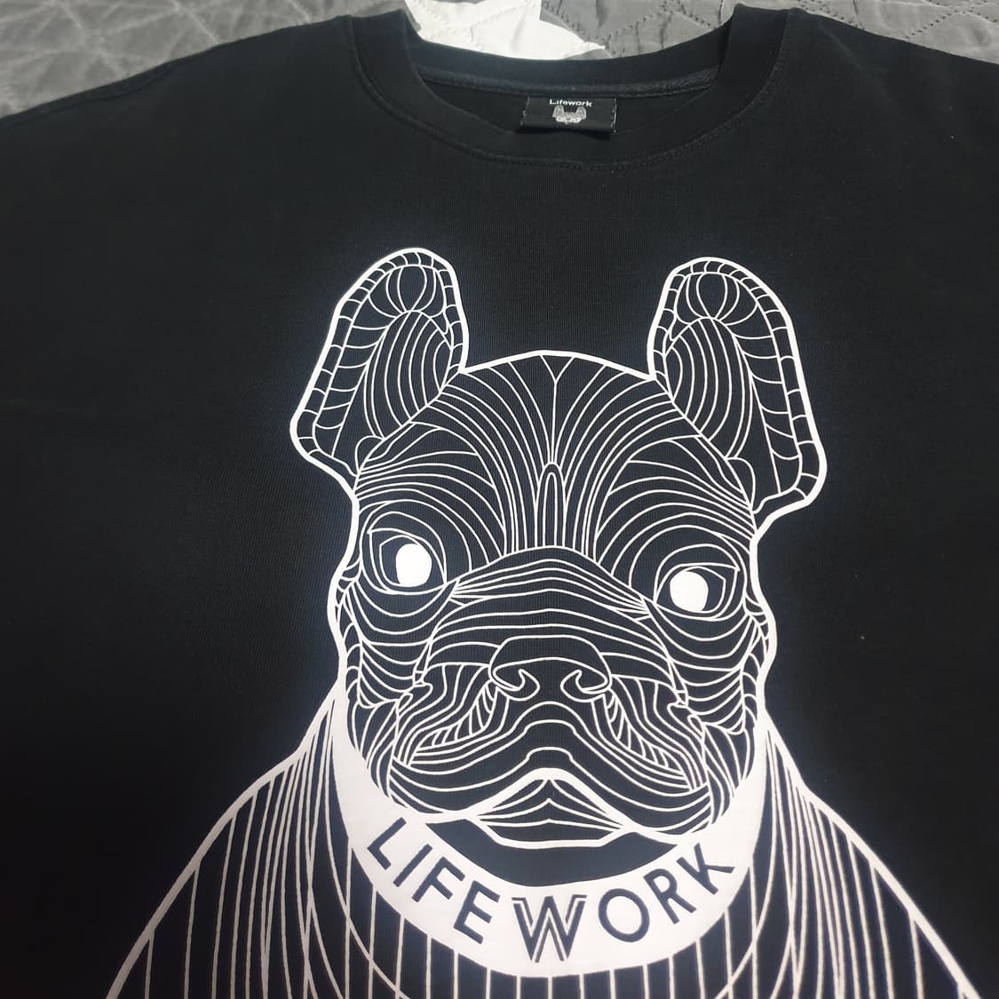 라이프워크 시그니처 블독 반팔티 블랙(L) 상품이미지2