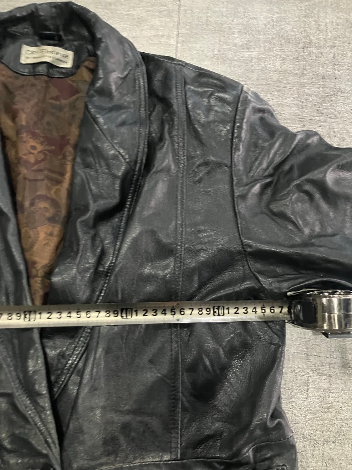 일본빈티지 elegance 오리엔탈보헤미안 가죽레더자켓 상품이미지2