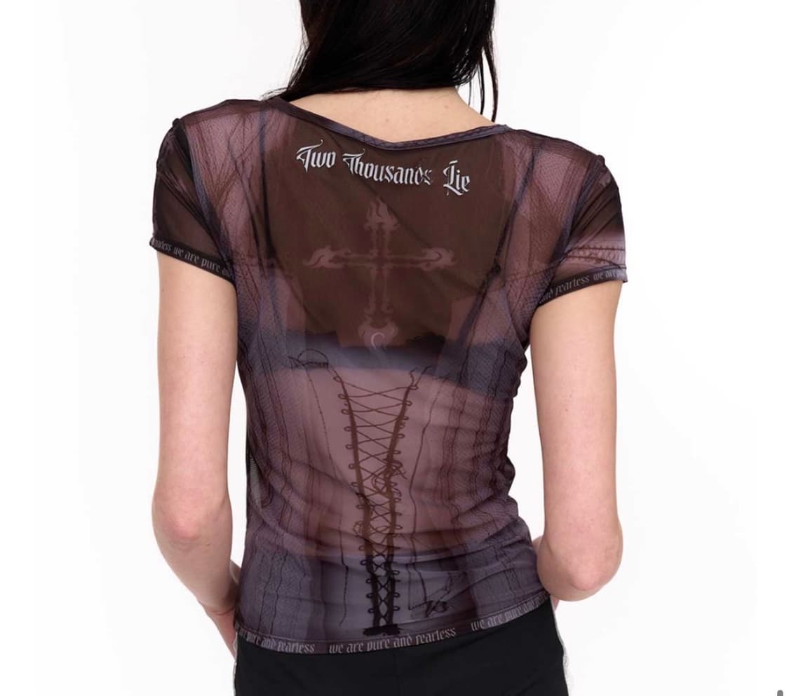 2000 Archives GUNS AND ROSES MESH TOP 상품이미지2