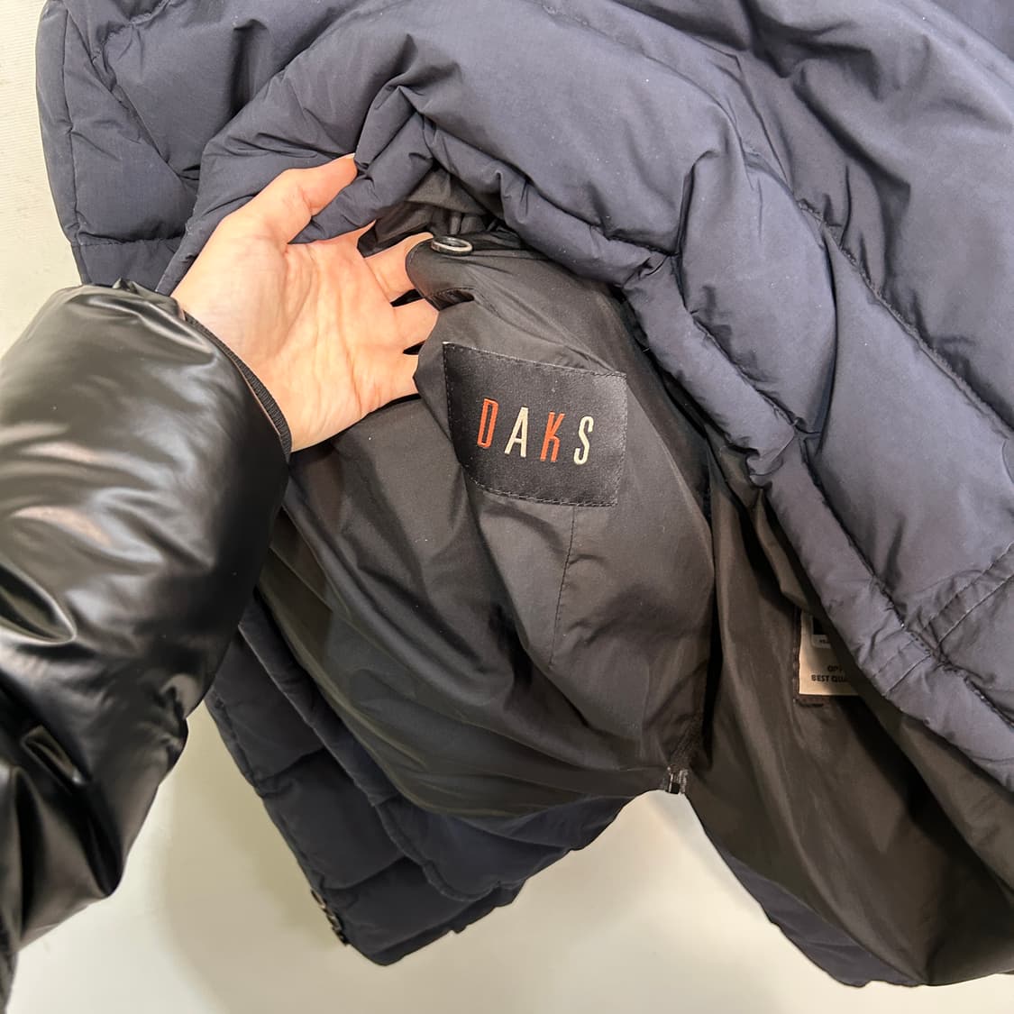 닥스 남성 구스다운 패딩 100 네이비 상품이미지3