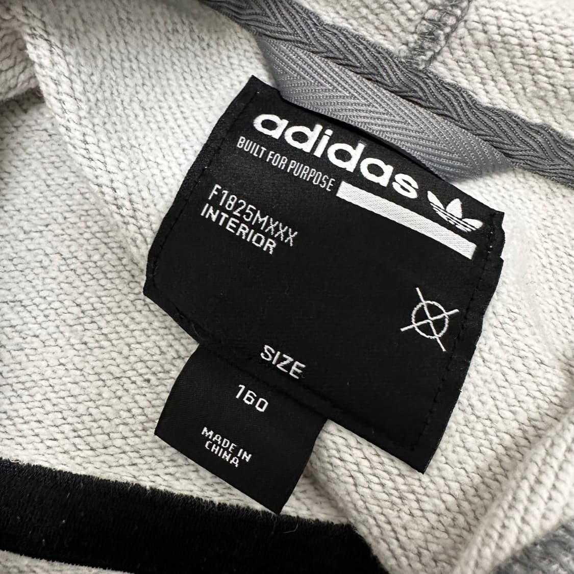 아디다스 여성 후드집업 그레이 신장 160사이즈 상품이미지3