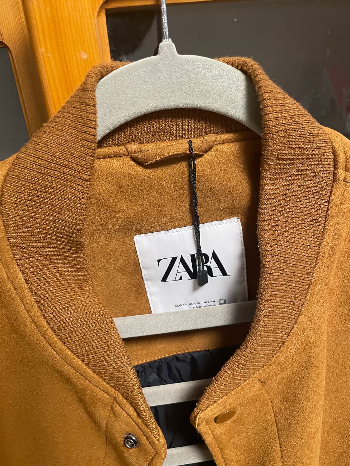 자라 스웨이드 봄버 자켓 XL 상품이미지3