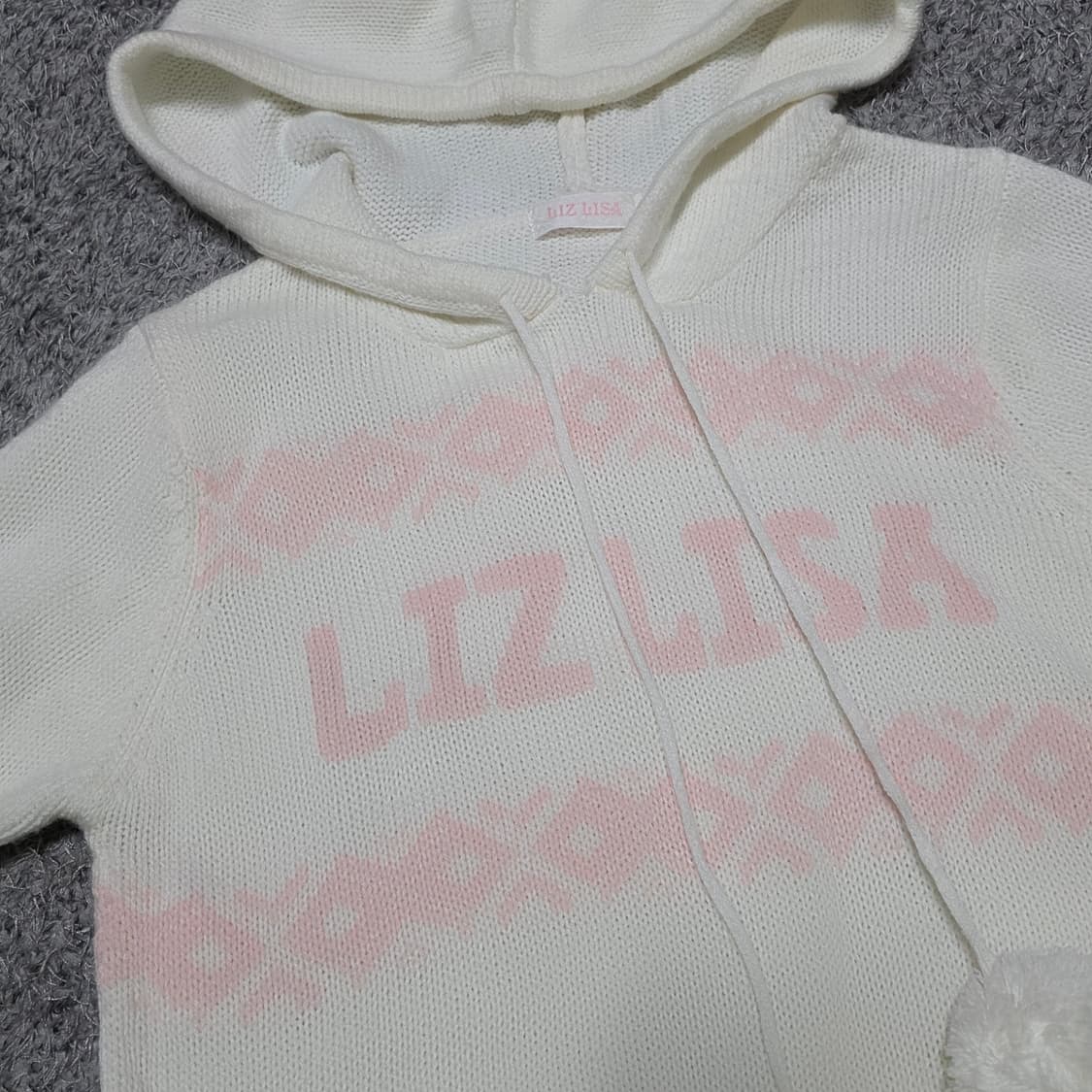 리즈리사 핑크 눈꽃 노르딕 폼폼이 니트 원피스 트랄라라 히메갸루 상품이미지5