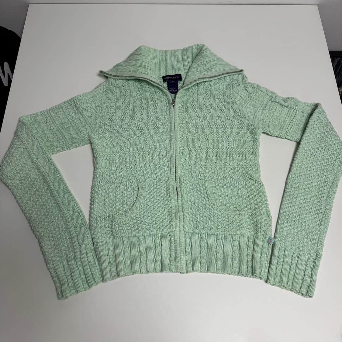 (W)폴로 니트 집업 상품이미지1