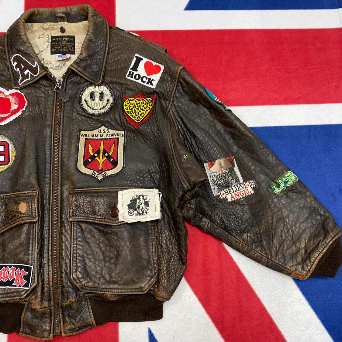 아비렉스A-2 가죽자켓 XL 상품이미지7