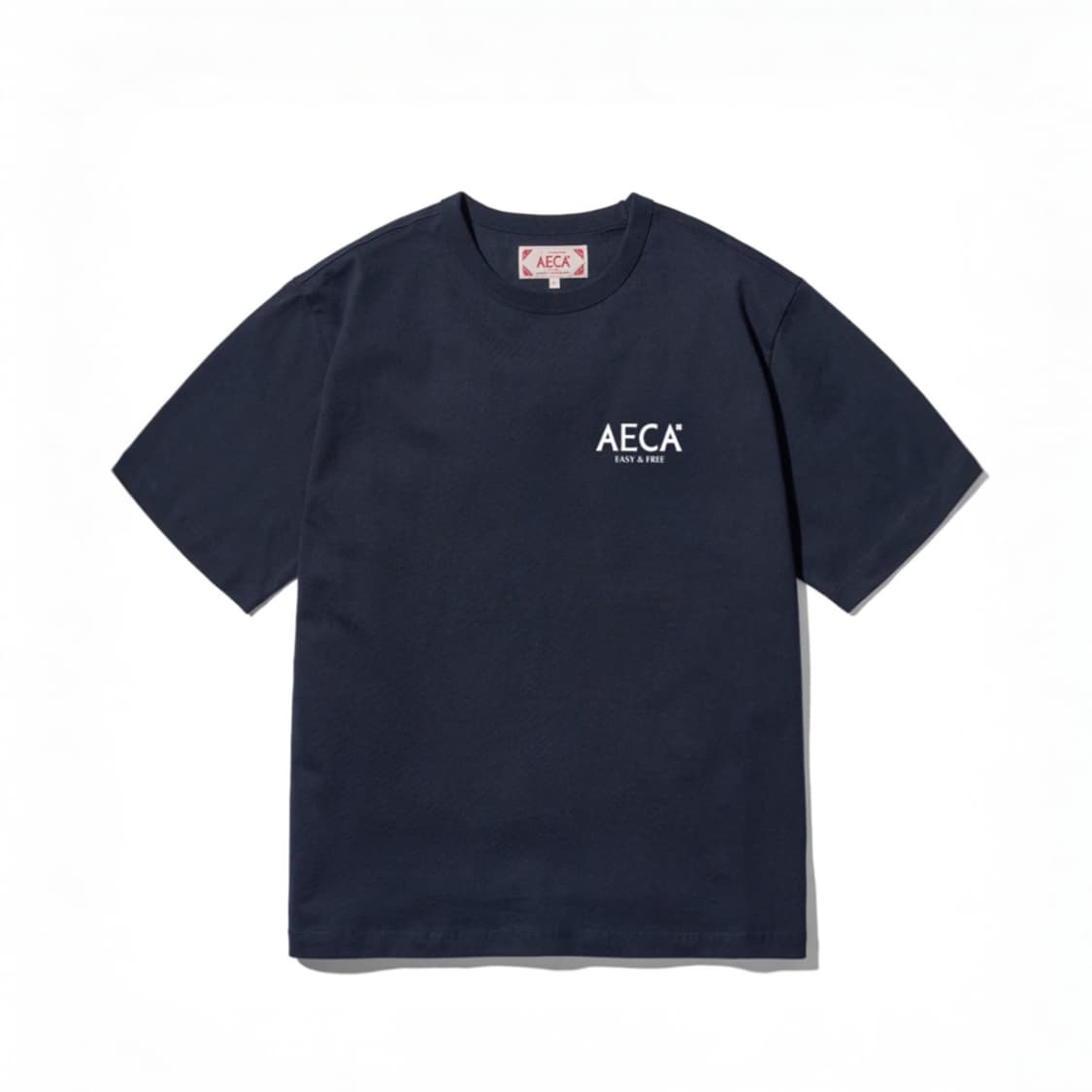 에이카화이트 AECA SIGNATURE TEE-NAVY 상품이미지1