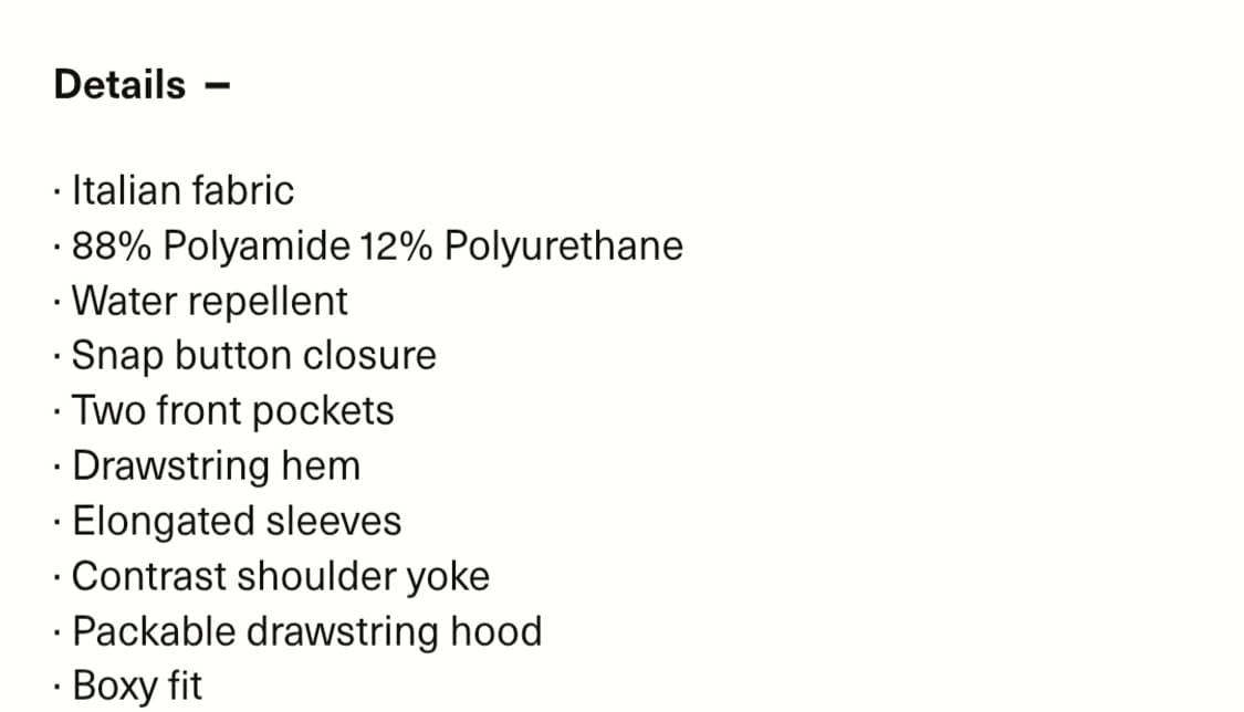 Our Legacy Exhaust Puffa Black 48사이즈 상품이미지2