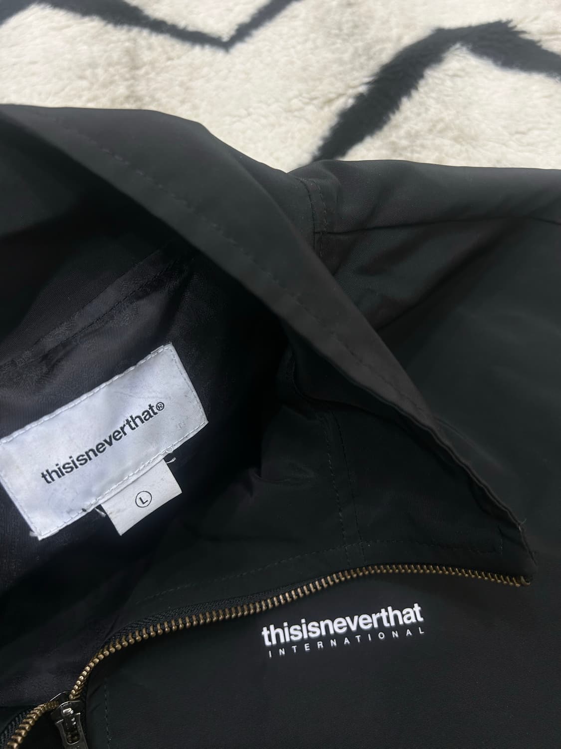 [L]디스이즈네버댓 팀 자켓/블랙 상품이미지5