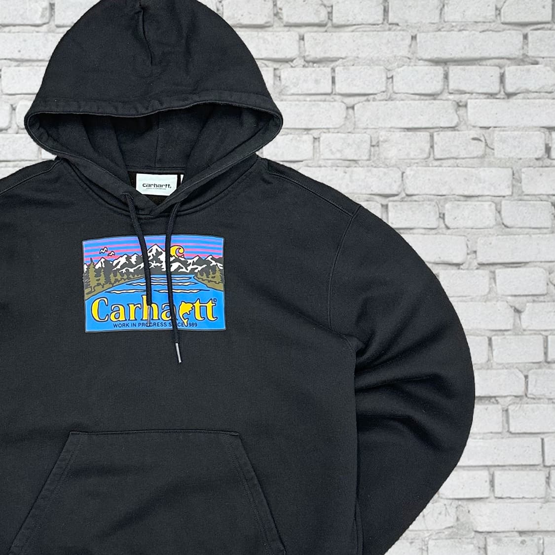 칼하트 빈티지 프린팅 후드티 S(M크기) 상품이미지1