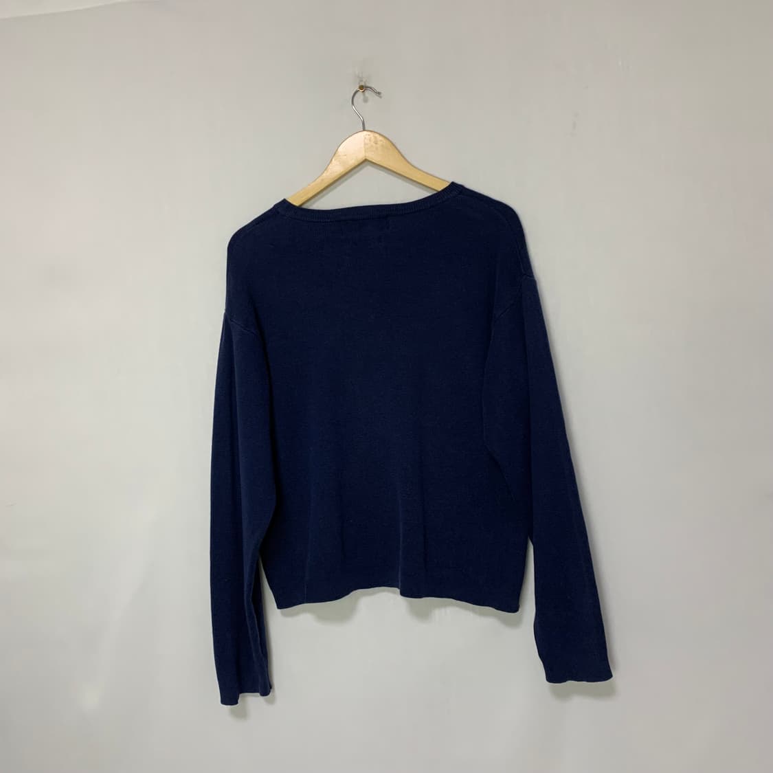 폴로랄프로렌 폴로 스포츠 여성 세미 크롭 빈티지 니트 네이비 M 상품이미지6