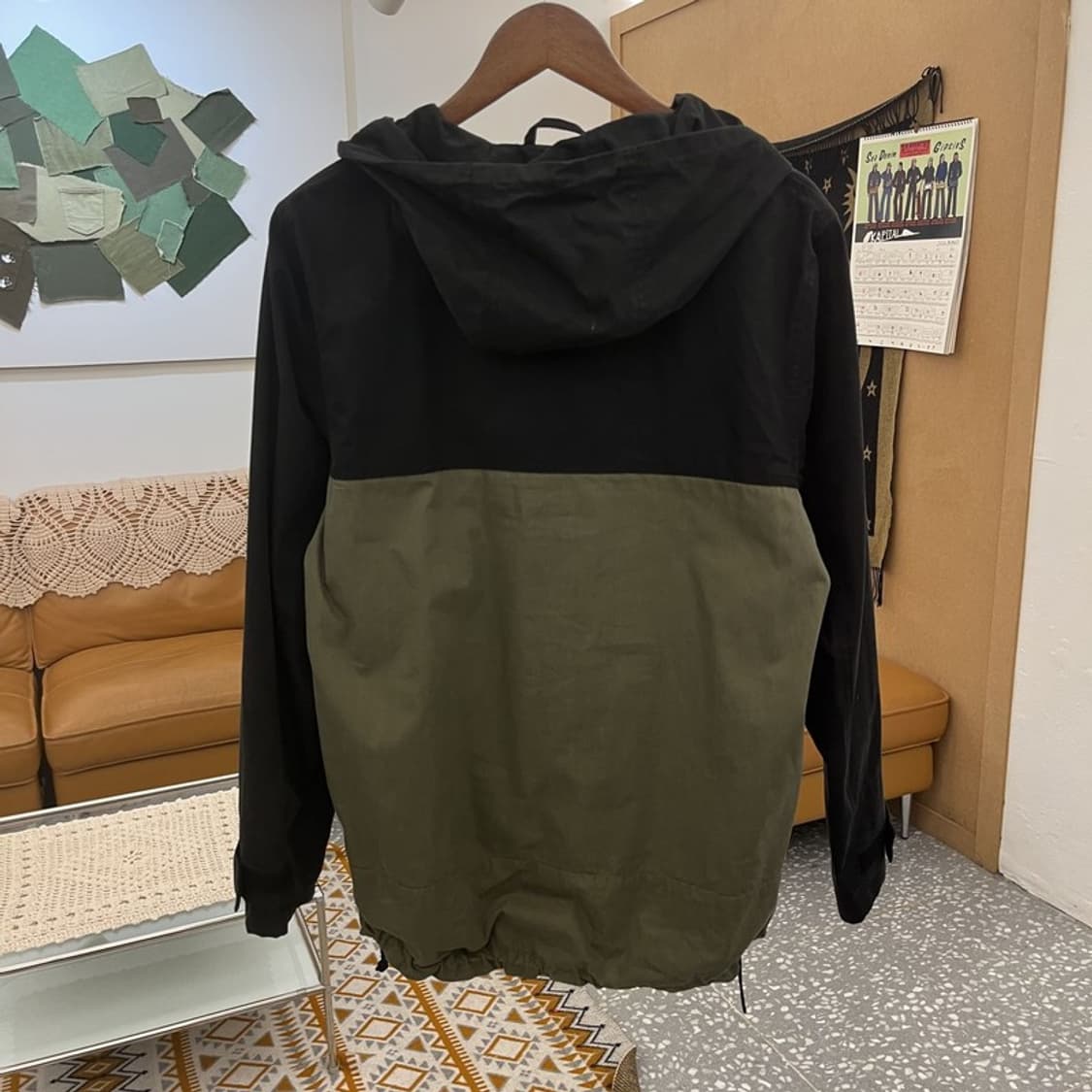 반스 올드스쿨 레트로 배색 반집업 바람막이 아노락 M C10947 상품이미지4