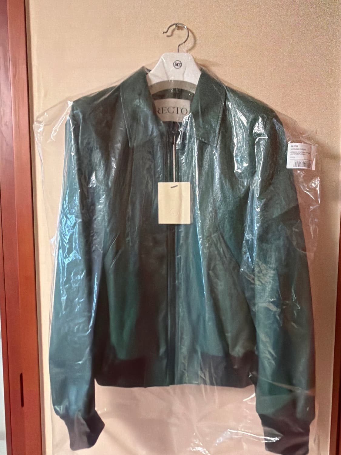 RECTO 60S BENN SHINE FAUX LEATHER JACKET 상품이미지5