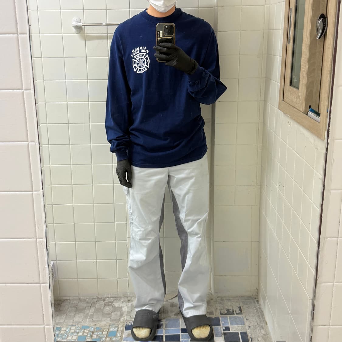 90s 헤인즈 나염 프린팅 싱글스티치 롱슬리브 상품이미지8