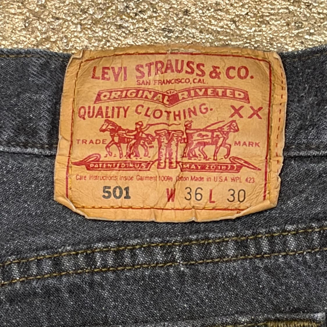 90s Made in USA 미국 빈티지 리바이스 501 블랙진 청바지 상품이미지8