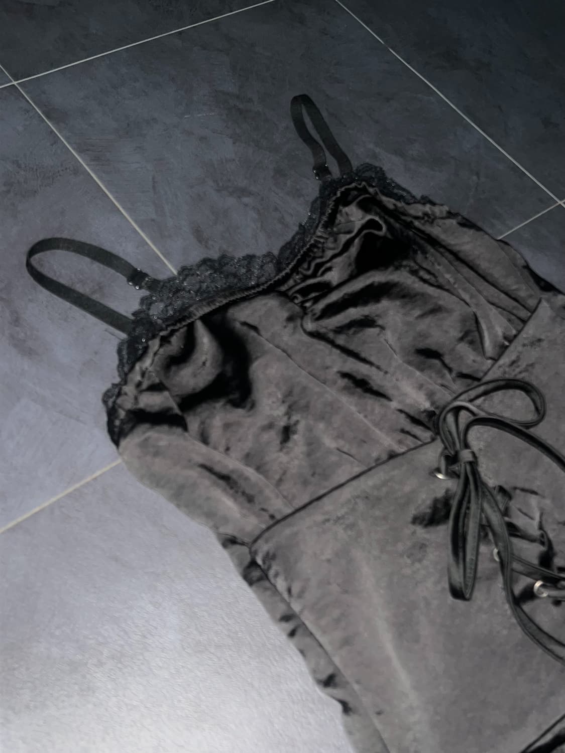 유일매물*체리퀴리 코르셋 원피스 *블랙 상품이미지3