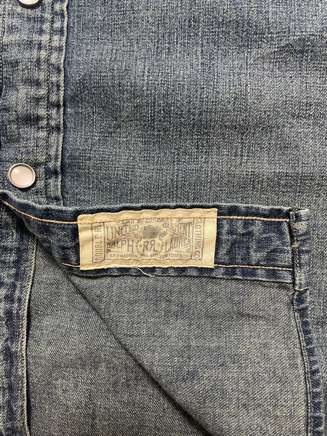 RRL 데님 웨스턴 셔츠(M) 상품이미지6
