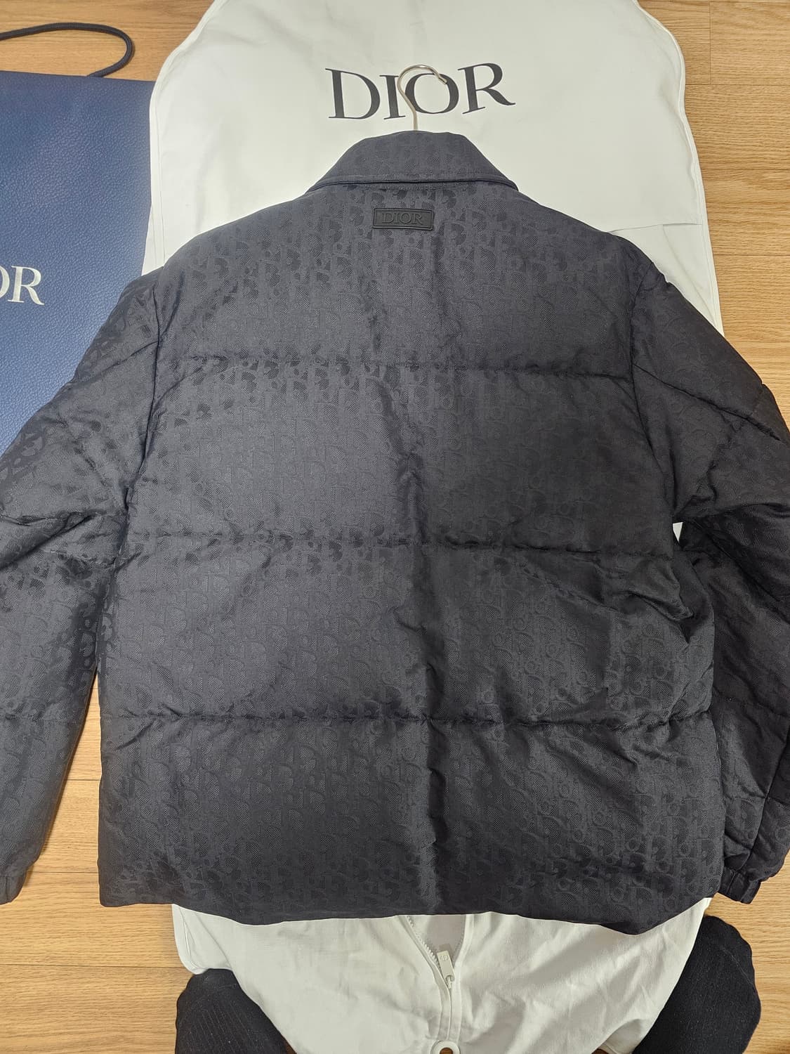 디올 오블리크 테크니컬 푸퍼 패딩 자켓 점퍼 블랙 50사이즈 (새상품) 상품이미지5