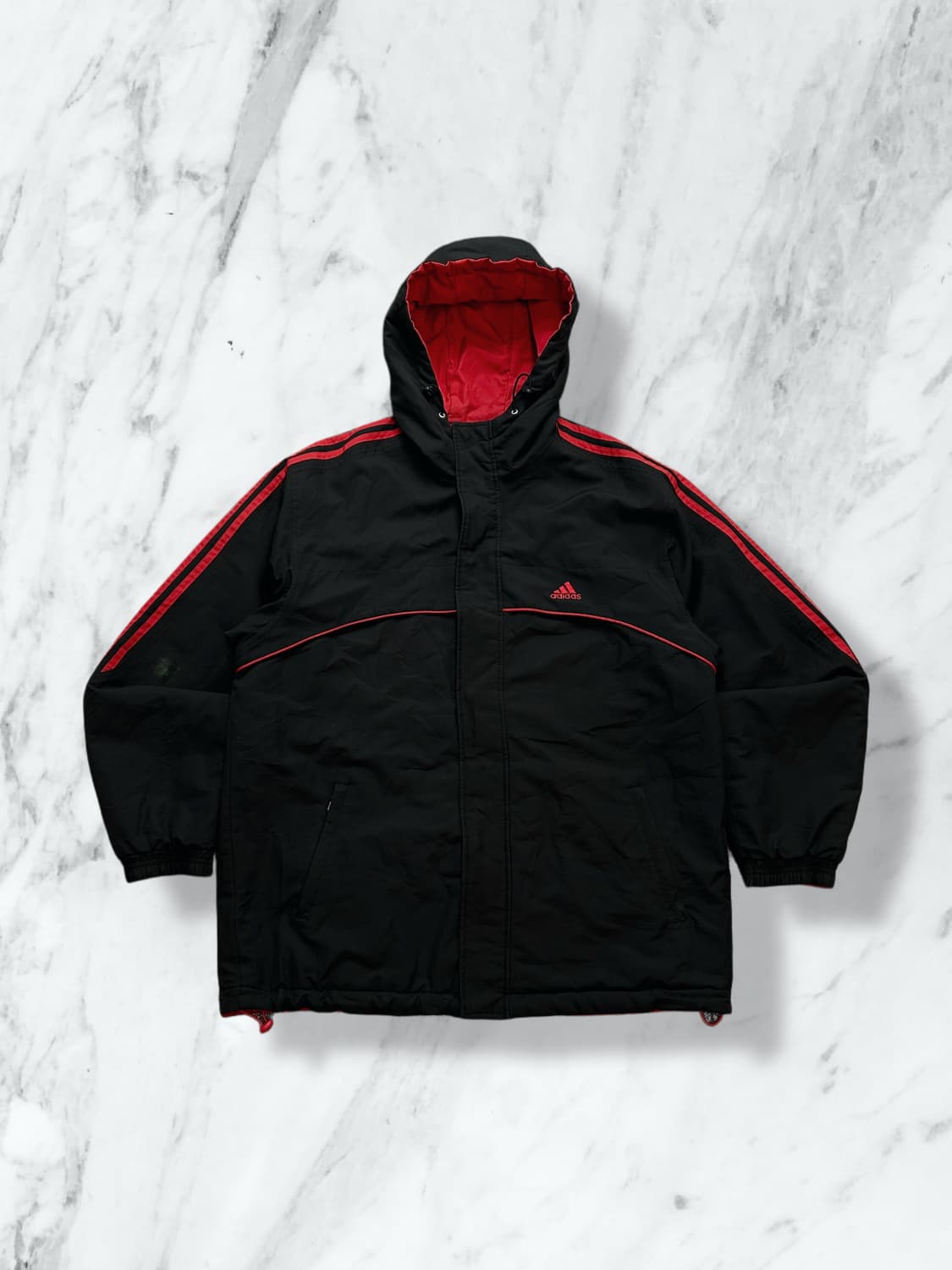 아디다스 리버시블 빅로고 후디 점퍼 XL 상품이미지1