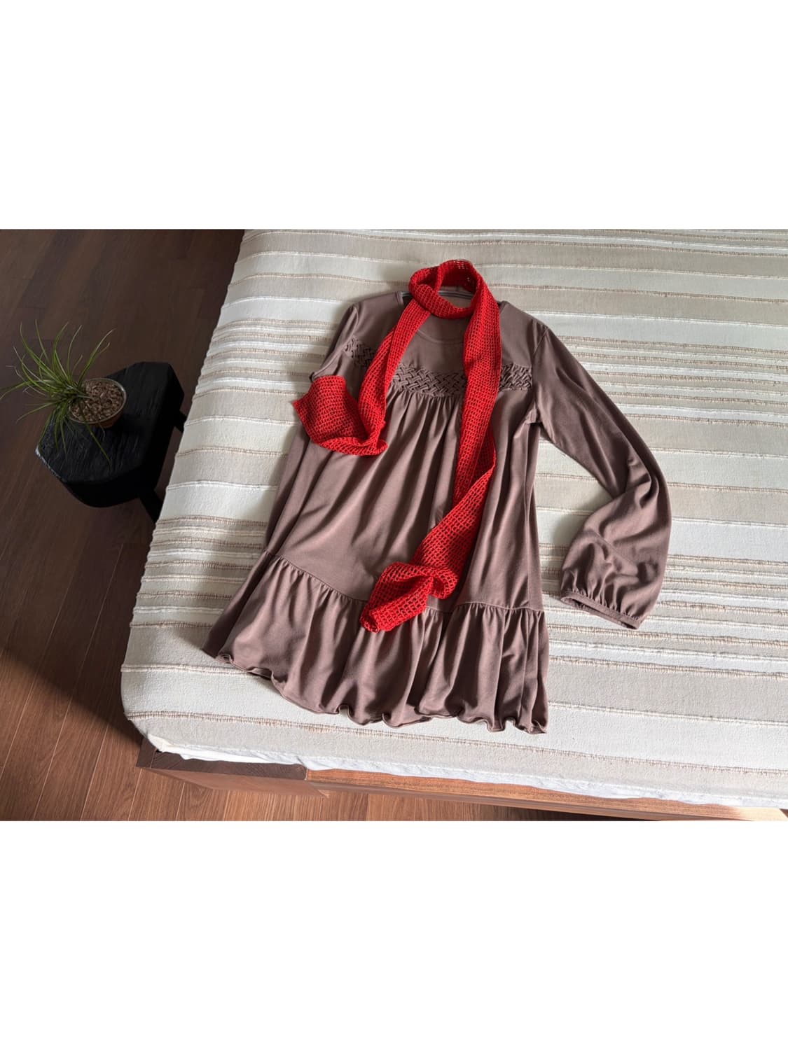 ruffle woven dress 상품이미지1