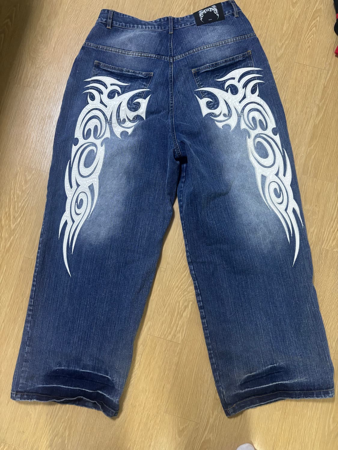 B.access Totem Logo Baggy Wide Jean 2사이즈 상품이미지2