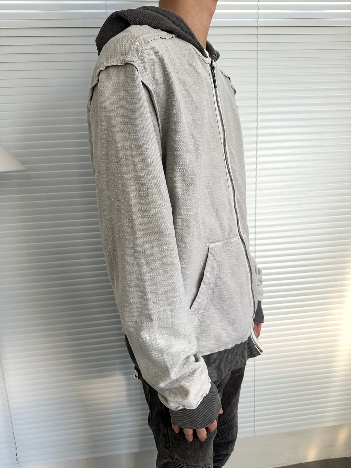 캘빈 클라인 그런지 레이어드 후드집업 상품이미지3