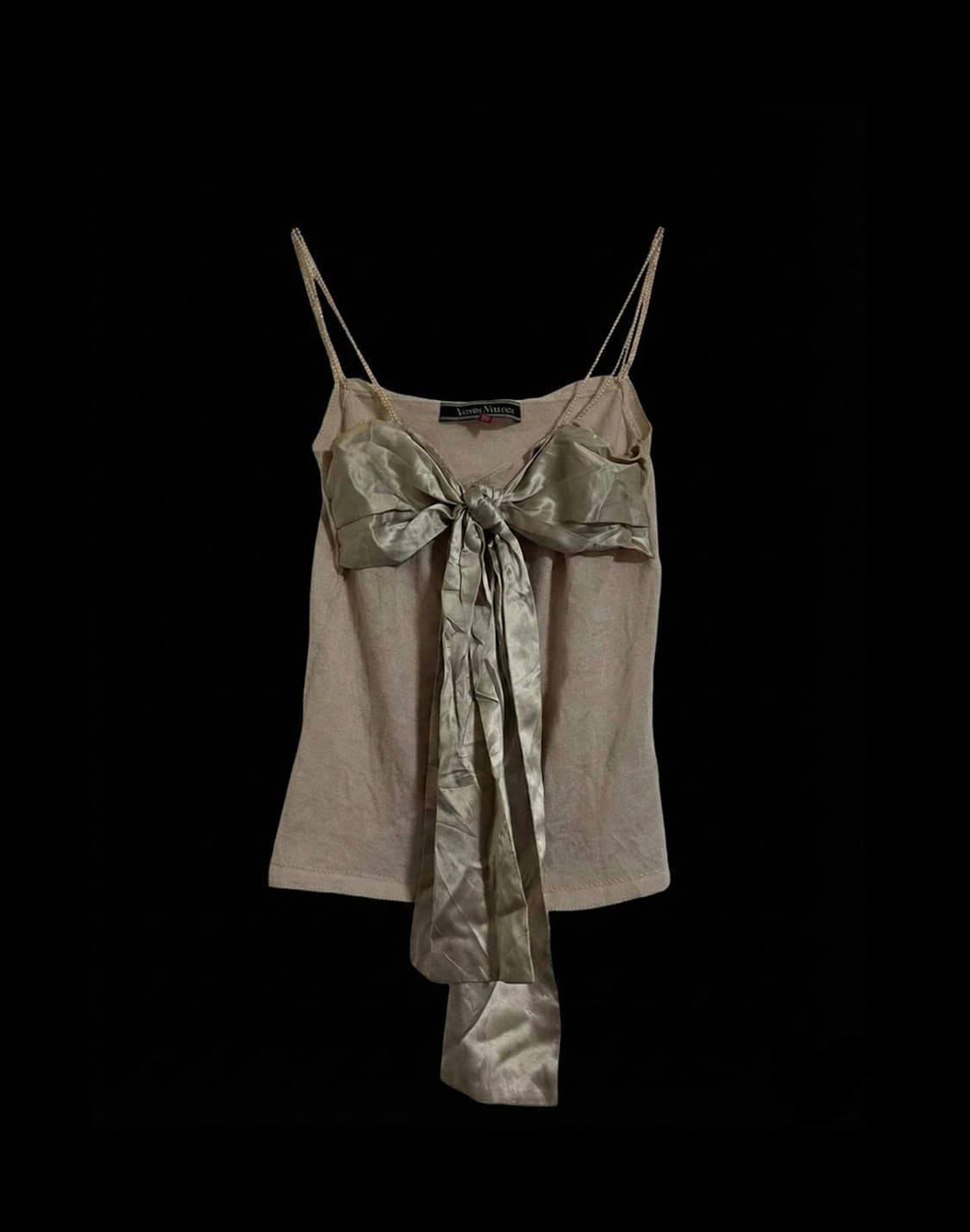 [직수입] 빈티지 리본 캐미 탑 상품이미지1