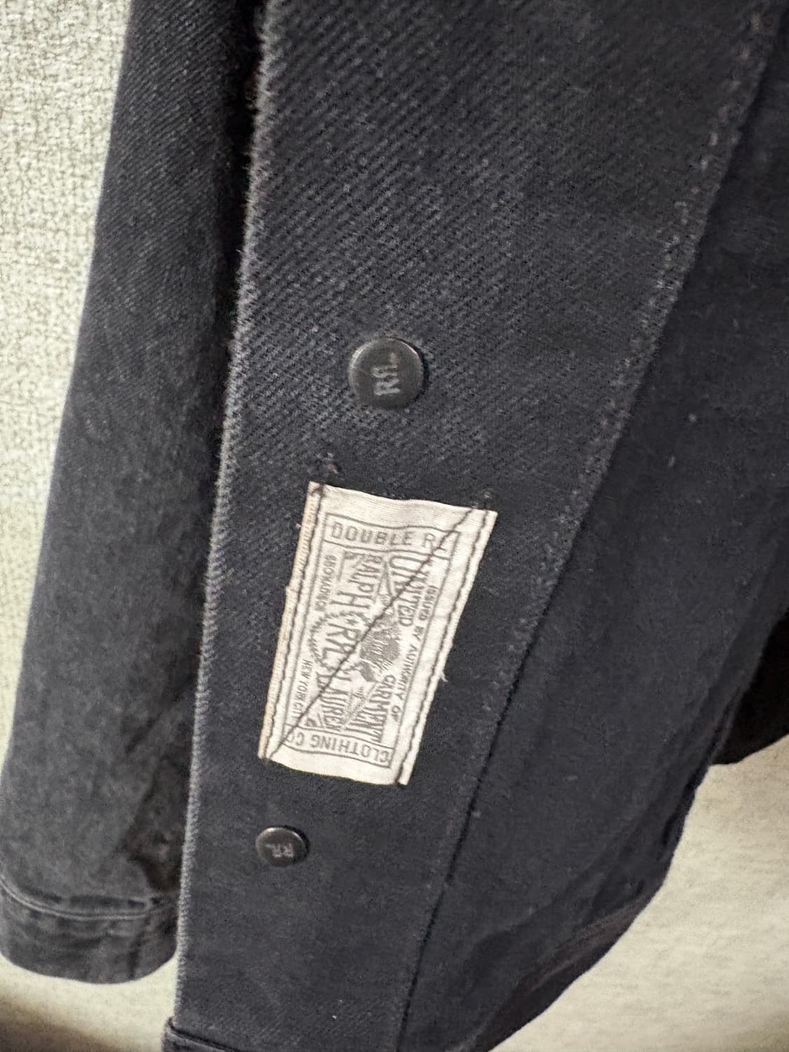 RRL Lot271 데님 트러커 자켓 블랙 M 상품이미지4