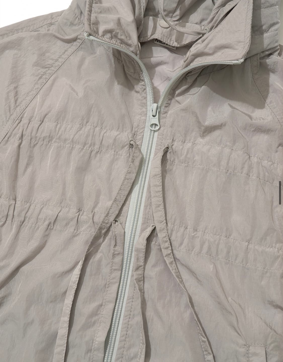 파르티멘토 우먼 쉬어 리본 트랙 자켓 라이트 그레이 상품이미지7