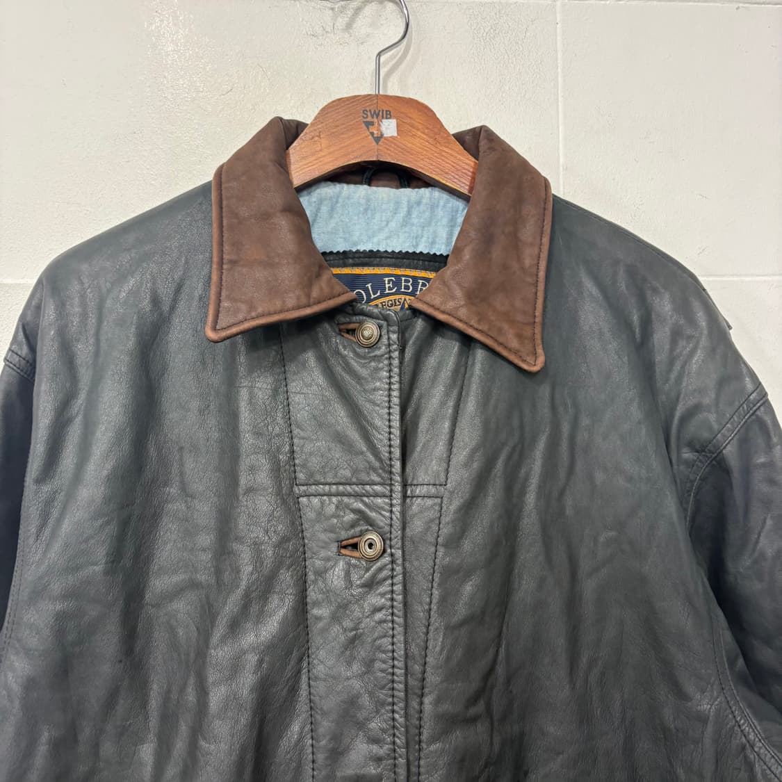 콜보룩 빈티지 소가죽 카 코트 자켓 상품이미지2