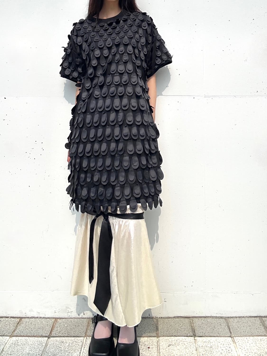 Drop mesh top & ops / black 상품이미지2