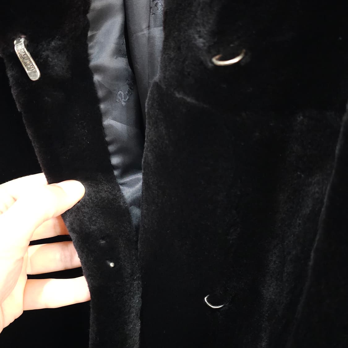 Roberto Valentino 깍은 사가밍크 코트- 우먼프리 상품이미지8