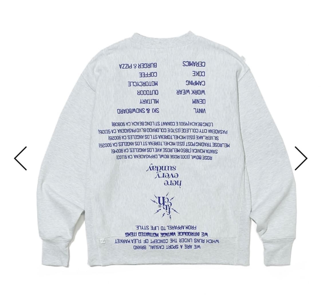 페치선데이 스웻셔츠 melange grey 상품이미지1