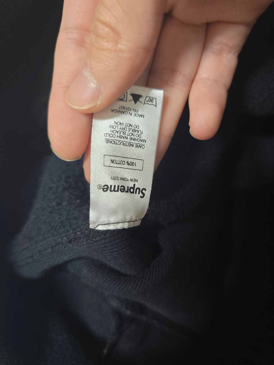 슈프림 스팽글 후드티 블랙 m 상품이미지6