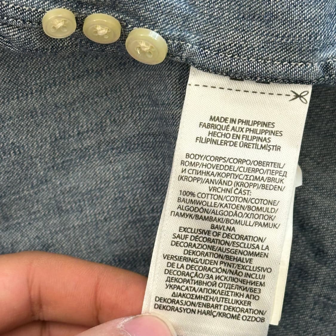 L 폴로랄프로렌 클래식핏 샴브레이 셔츠 상품이미지5