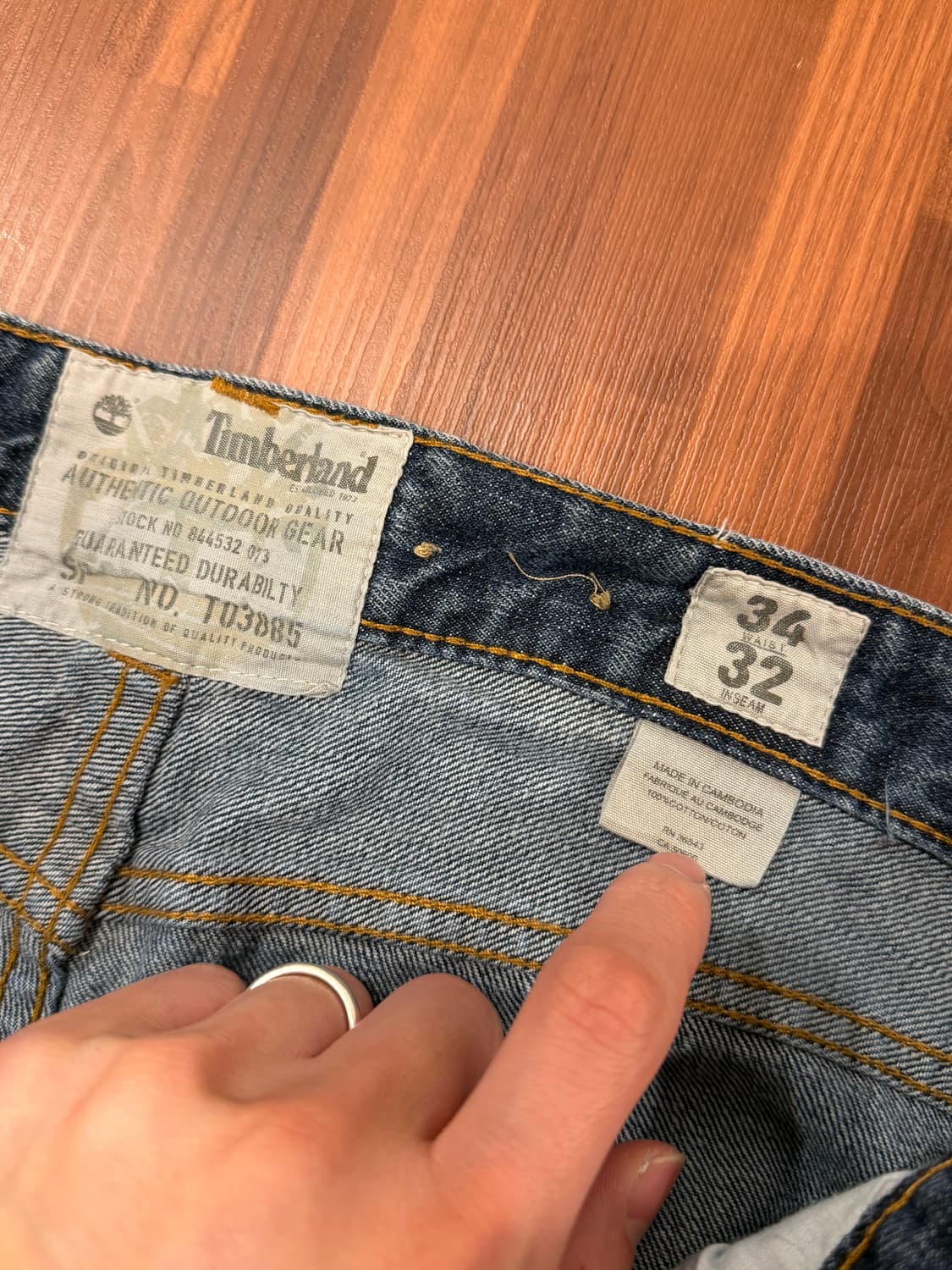 Timberland 팀버랜드 아웃도어 기어 데님 팬츠 (36inch) 상품이미지9