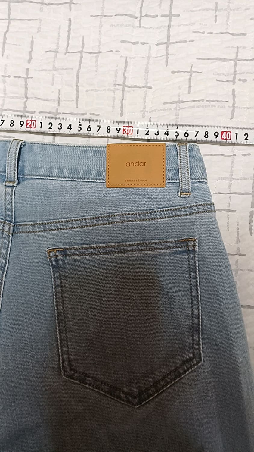 안다르 스판 와이드연청바지 29인치 기장102 상품이미지7