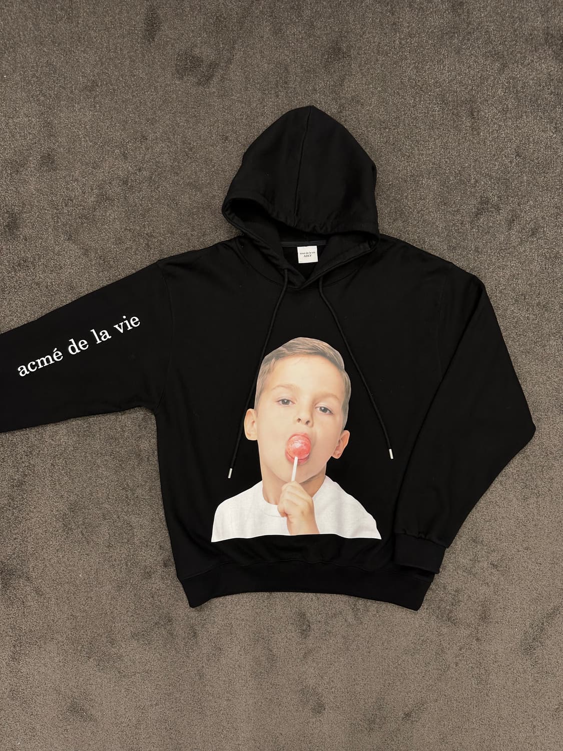 아크메드라비 ADLV 아기로고 후드티 블랙 1 [S] 상품이미지1