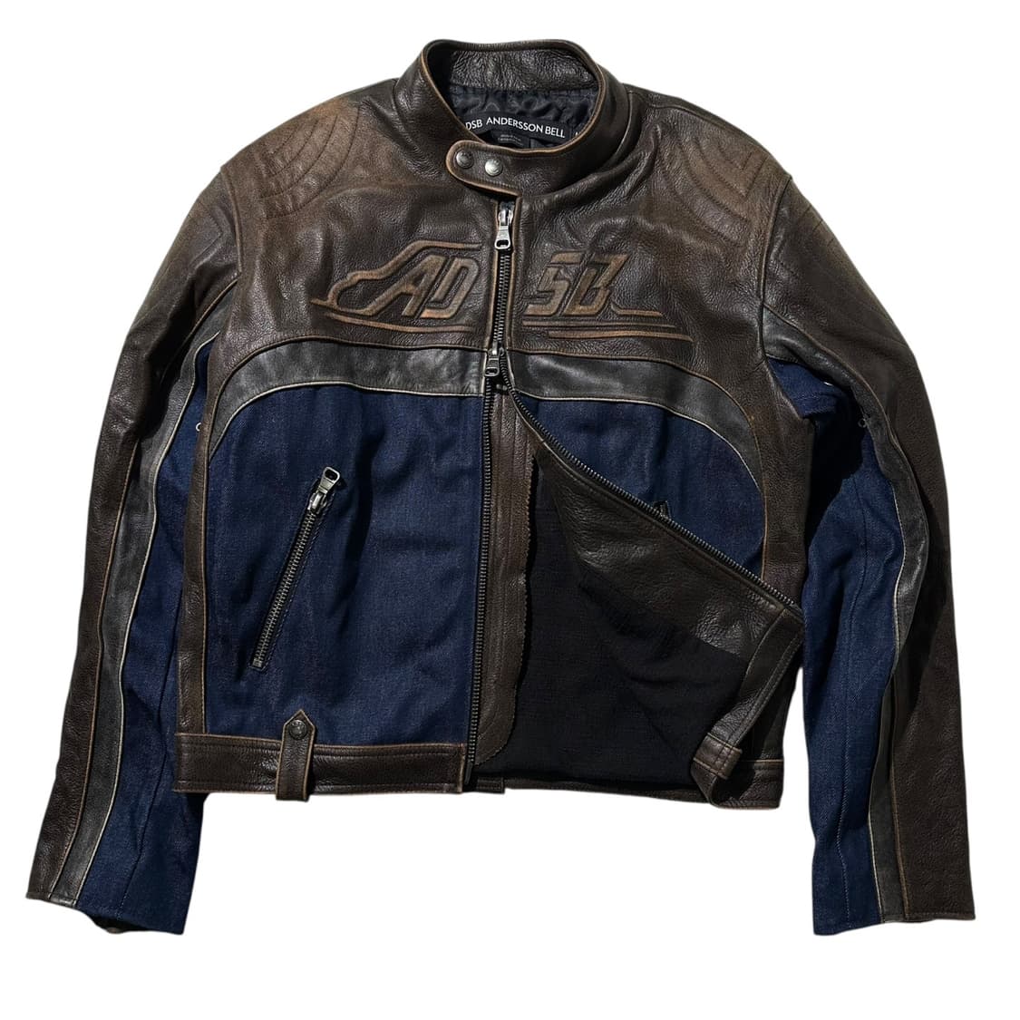 24ss 앤더슨벨 24 레이싱 레더 자켓 상품이미지5