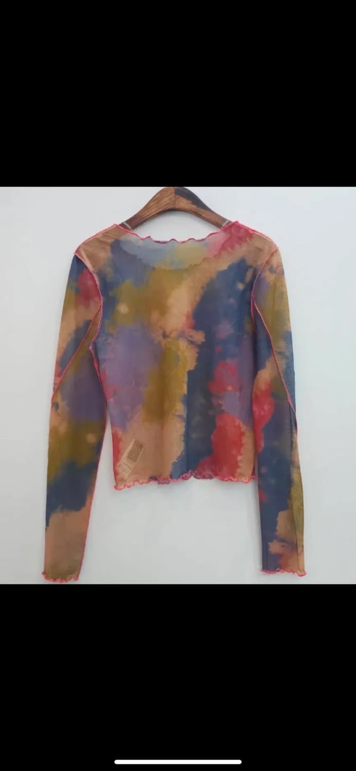 레이어드 시스루 메쉬 탑 상품이미지2