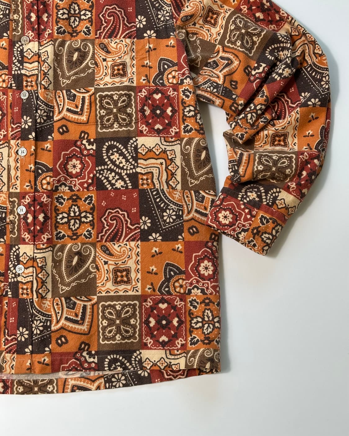 빈티지 페이즐리 패턴 셔츠  상품이미지9